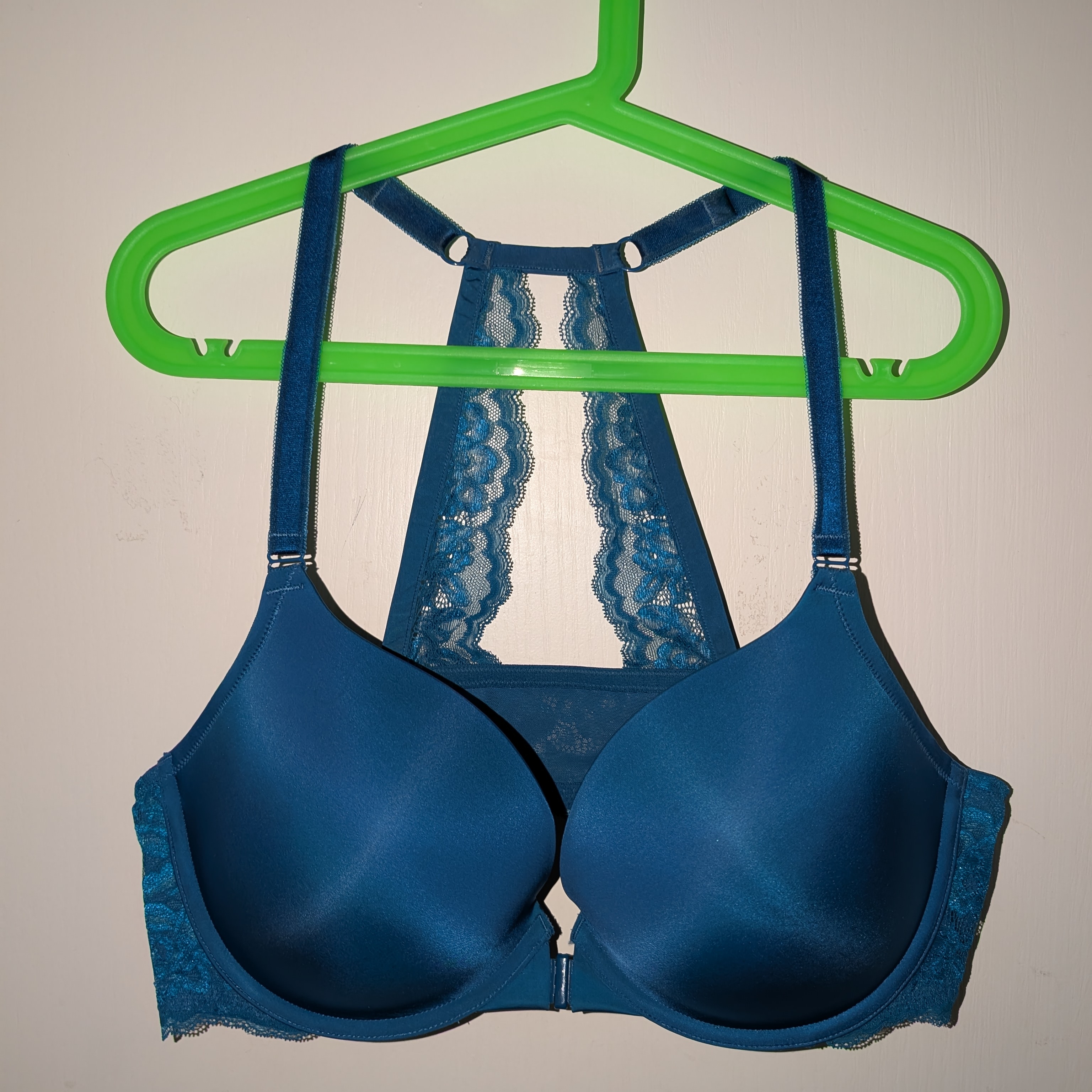 Elegant Blue Lace Women's Bra